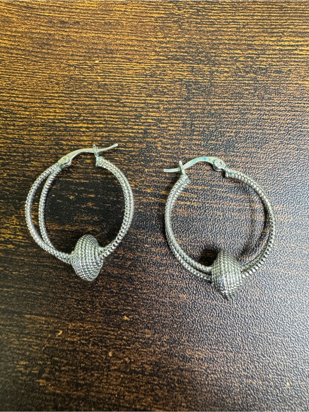 4/$20 Silver Braided Knot Hoop Earrings - Women Jewelry